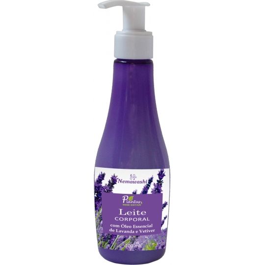 Leite Corporal com Óleo Essencial de Lavanda e Vetiver